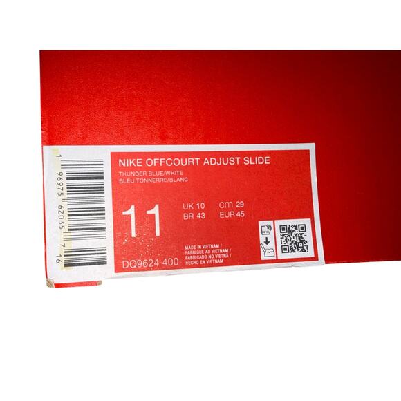 Nike Men\'s Offcourt Adjust Slide Sandals shoes NIB navy blue white size 11 new